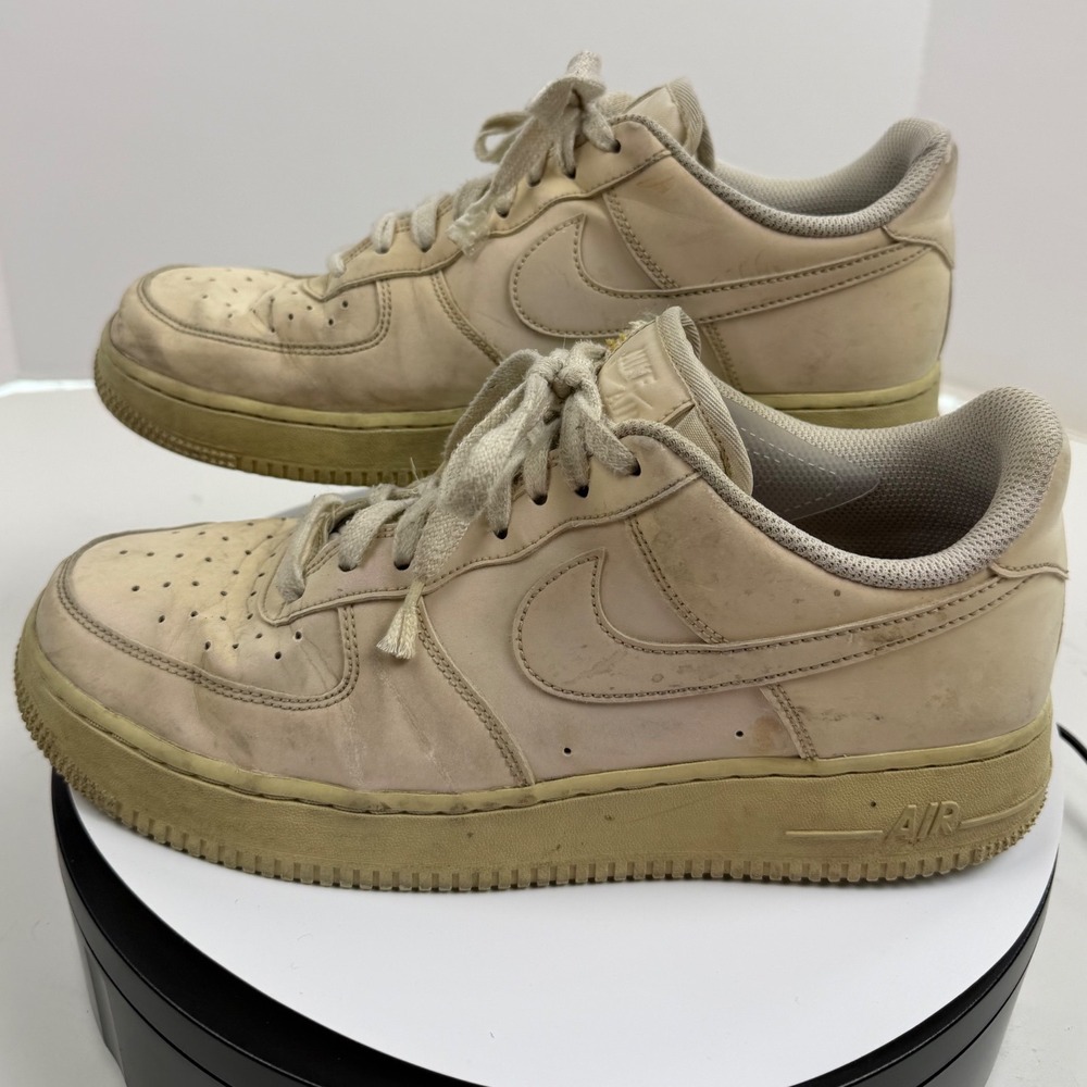 Nike Air Force 1 Low Mens Beige Cream Sneakers DD8959-100 Size‎ 8.5